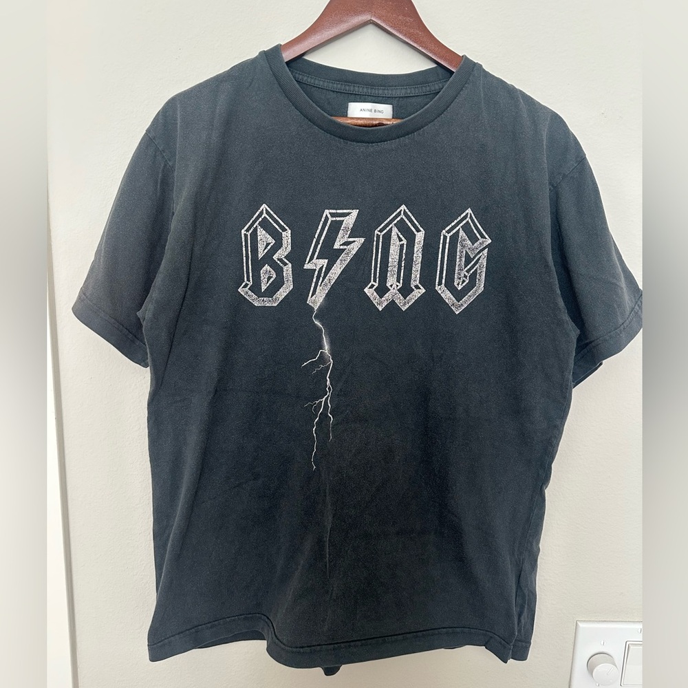 Anine Bing Tee Shirt lighting bolt size medium